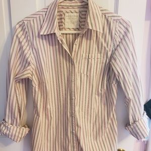 Striped button shirt